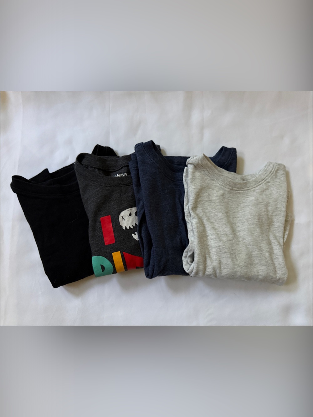 Old Navy Kids Tees - Black, Charcoal, Navy & Light Gray